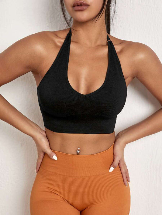 Sport Backless Crop Sports Bra