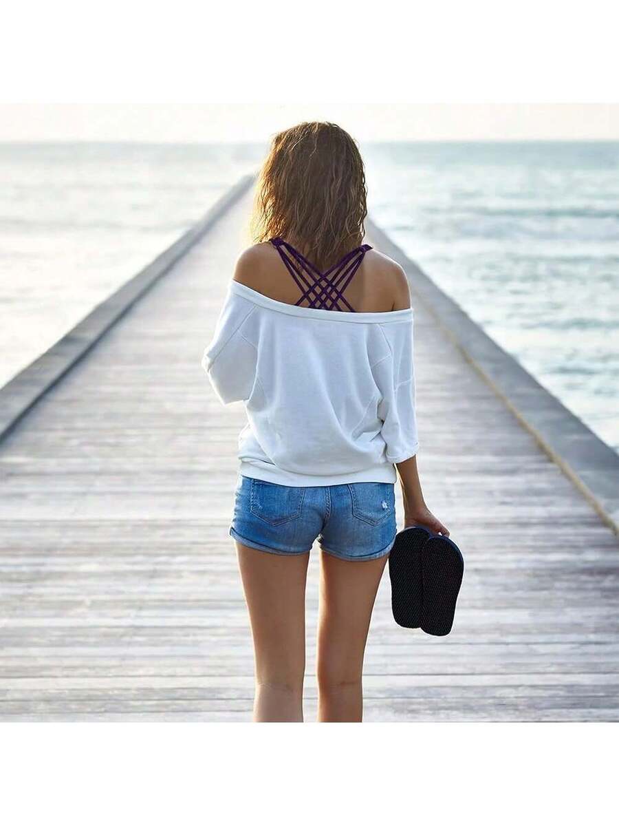 2 Pack Strappy Sports Bra For Women